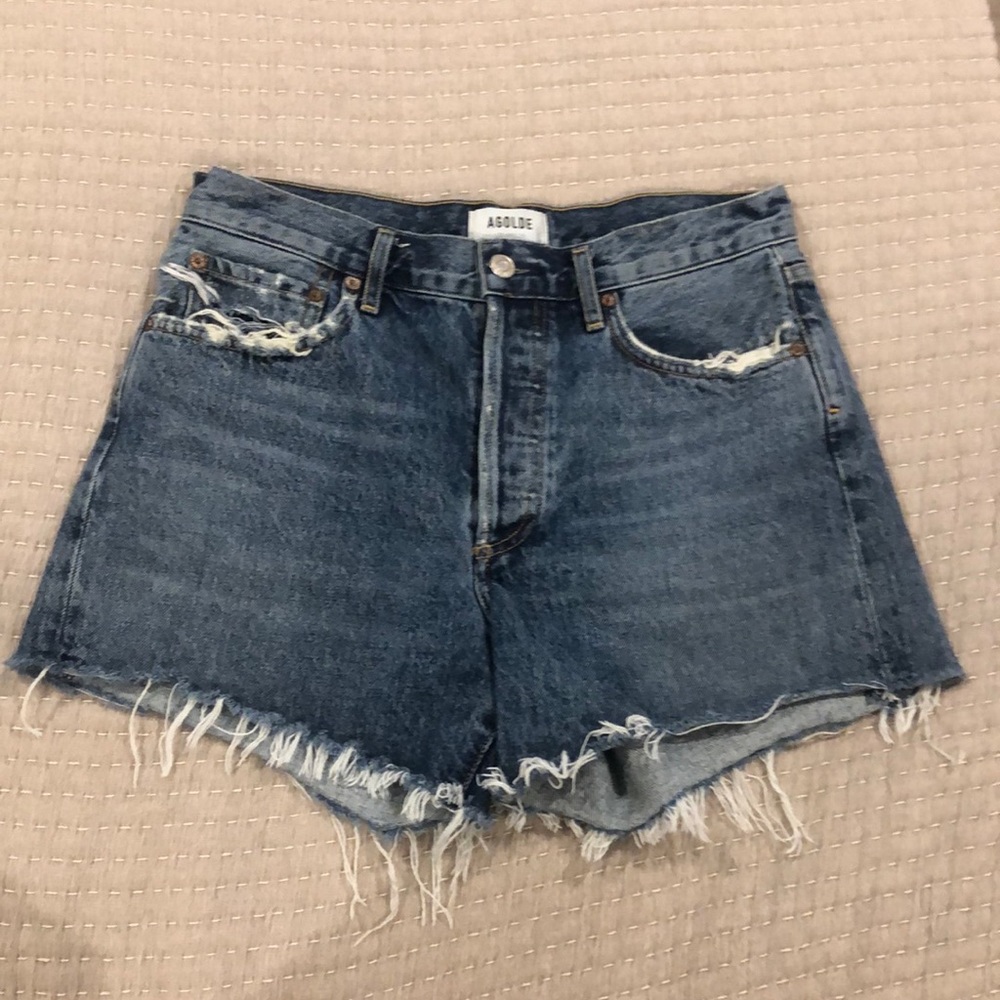 Agolde Reese Jean Cutoff Shorts 27